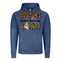 Vintage Denim Witch better have my candy Vintage Hoodie - NancyCooperArtShop
