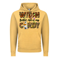 Vintage Mustard Witch better have my candy Vintage Hoodie - NancyCooperArtShop