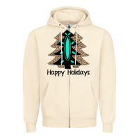 Sandshell Happy Holidays Tree Zipper Hoodie - Bettercallsaul