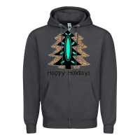 Smoke Happy Holidays Tree Zipper Hoodie - Bettercallsaul