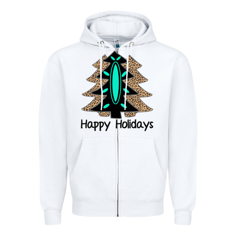 Happy Holidays Tree Zipper Hoodie by Bettercallsaul | Teevron