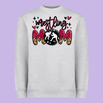 Wrestling Mom Heavyweight Sweatshirt Designed By Maliassmallbusiness