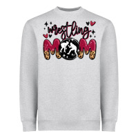 Heather Grey wrestling mom Heavyweight Sweatshirt - MaliasSmallBusiness
