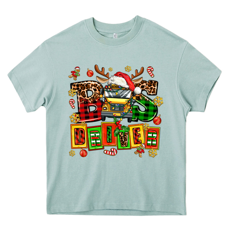 Bus Driver Chrıstmas Heavy Core Tee by AdoDesignShop | Teevron