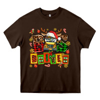 Chocolate Brown bus driver chrıstmas Heavy Core Tee - AdoDesignShop
