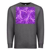 Charcoal Heather purple glitter with leopard pattern Premium Sweatshirt - TumblerDesignByShophia