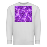 Dove Grey purple glitter with leopard pattern Premium Sweatshirt - TumblerDesignByShophia