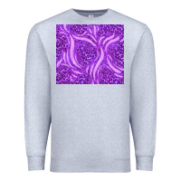 Heather Grey purple glitter with leopard pattern Premium Sweatshirt - TumblerDesignByShophia