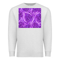 Oatmeal Heather purple glitter with leopard pattern Premium Sweatshirt - TumblerDesignByShophia