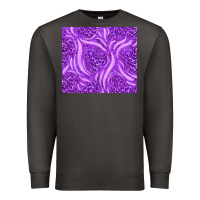 Smoke purple glitter with leopard pattern Premium Sweatshirt - TumblerDesignByShophia