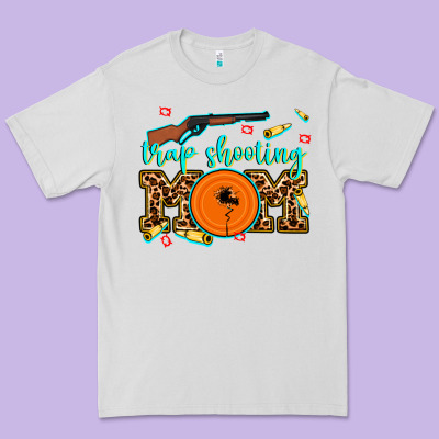 Trap Shooting Mom Premium Tee Designed By Adodesignshop