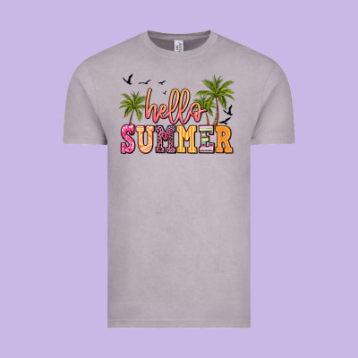 Hello Summer Vintage Tee Designed By Jahusdesignshop