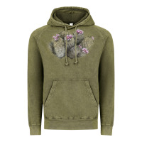 Vintage Olive cob beehive cactus Vintage Hoodie - LillyAllenDesigns