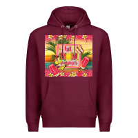 Burgundy hot mom summer Premium Hoodie - TumblerDesignByShophia