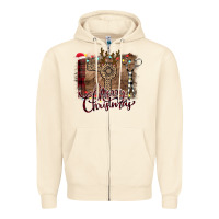 Sandshell Merry Christmas Hairdresser Zipper Hoodie - Bettercallsaul