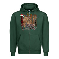 Sports Green Merry Christmas Hairdresser Zipper Hoodie - Bettercallsaul