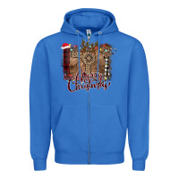 True Royal Merry Christmas Hairdresser Zipper Hoodie - Bettercallsaul
