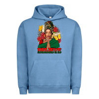 Pigment Pebble Blue believe black woman Urban Hoodie - FaDigitalArtStudio