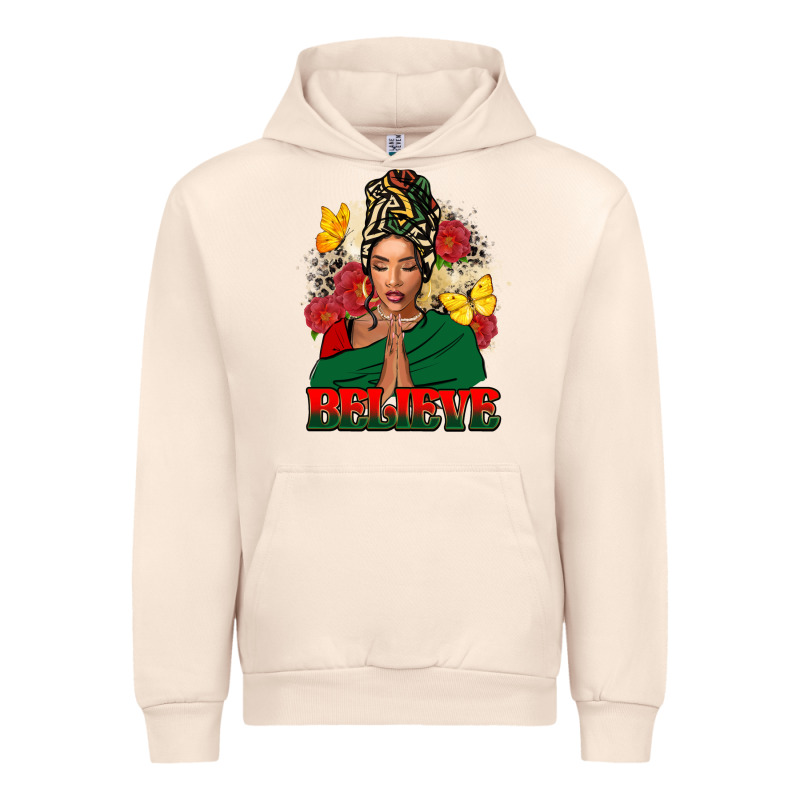 Believe Black Woman Urban Hoodie by FaDigitalArtStudio | Teevron
