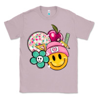 Lilac smiley face and school elementary Classic Tee - MaliasSmallBusiness
