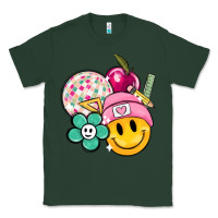 Sports Green smiley face and school elementary Classic Tee - MaliasSmallBusiness