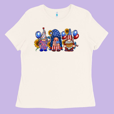 America Gnomes Ladies Tee Designed By Racoondesign