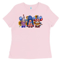 Bubblegum Pink america gnomes Ladies Tee - RacoonDesign