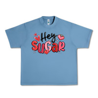 Pebble Blue hey sugar valentines day Urban Heavy Tee - MaliasSmallBusiness
