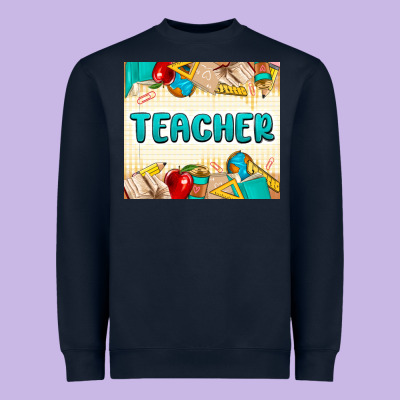 Teacher Heavyweight Sweatshirt Designed By Maliassmallbusiness