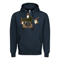 Navy Gnomes Truck Car  Christmas Zipper Hoodie - Bettercallsaul