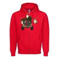 Red Gnomes Truck Car  Christmas Zipper Hoodie - Bettercallsaul