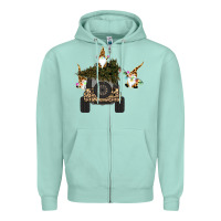 Seafoam Gnomes Truck Car  Christmas Zipper Hoodie - Bettercallsaul