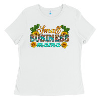 White small business mama Ladies Tee - HRA Design Shop