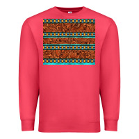 Cardinal tooled leather and aztec Premium Sweatshirt - TumblerDesignByShophia