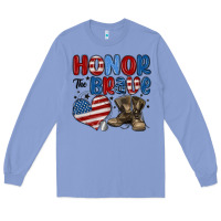 Colony Blue honor the brave Long Sleeve Tee - MaliasSmallBusiness