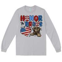 Moon Dust honor the brave Long Sleeve Tee - MaliasSmallBusiness