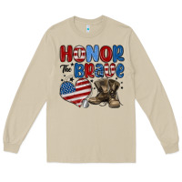 Mushroom honor the brave Long Sleeve Tee - MaliasSmallBusiness