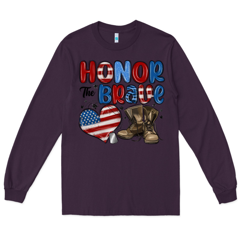 Honor The Brave Long Sleeve Tee by MaliasSmallBusiness | Teevron