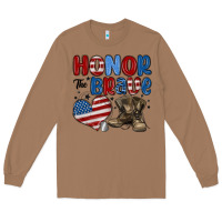 Toasted Coconut honor the brave Long Sleeve Tee - MaliasSmallBusiness