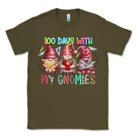 Army Green 100 days with my gnomies Classic Tee - RacoonDesign