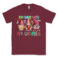 Burgundy 100 days with my gnomies Classic Tee - RacoonDesign
