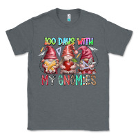 Charcoal Heather 100 days with my gnomies Classic Tee - RacoonDesign