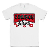 White cowboy kisses Classic Tee - MaliasSmallBusiness