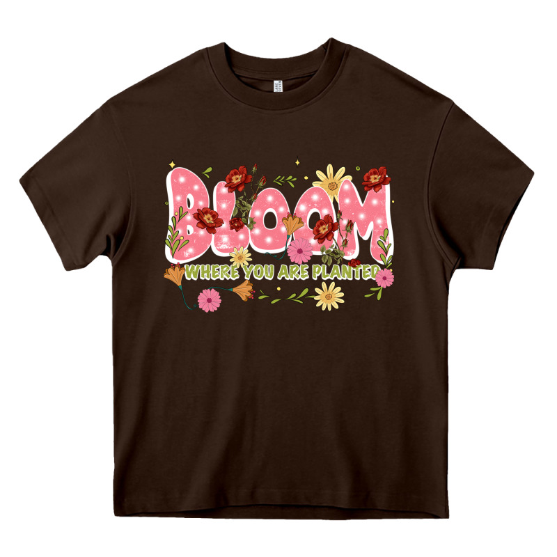Bloom Where You Are Planted Heavy Core Tee by JahusDesignShop | Teevron