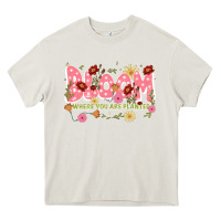 Cream bloom where you are planted Heavy Core Tee - JahusDesignShop
