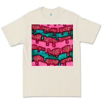 Bone valentines day leopard and turquoise gemstone seamless pattern Premium Tee - BundleAndBundleShop