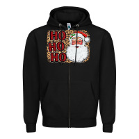 Black Ho Ho Ho Santa Zipper Hoodie - Bettercallsaul