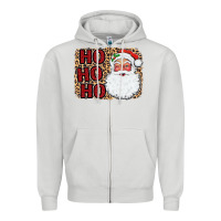 Dove Grey Ho Ho Ho Santa Zipper Hoodie - Bettercallsaul