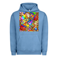 Pigment Pebble Blue lgbtq pride coffee cups with leopard seamless pattern bbs Urban Hoodie - BundleAndBundleShop