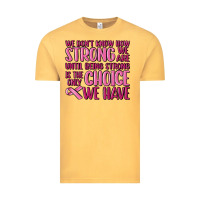 Vintage Mustard breast cancer we don't know how strong we are Vintage Tee - MaliasSmallBusiness